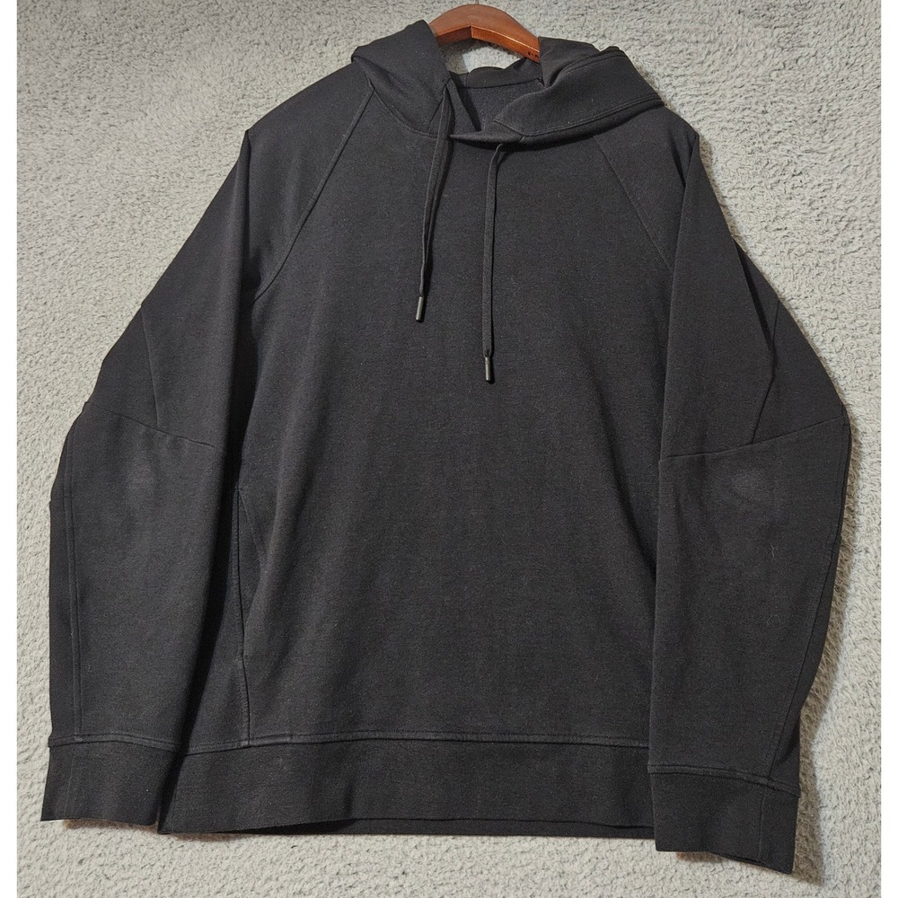 Lululemon Black Men's City Pullover Hooded Sweatshirt Size Small Hoodie M3AUPS